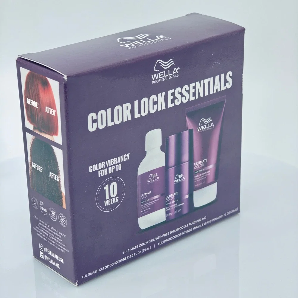 Wella Professionals Color Lock Essentials Ultimate Color 3 Piece Hair Care Set